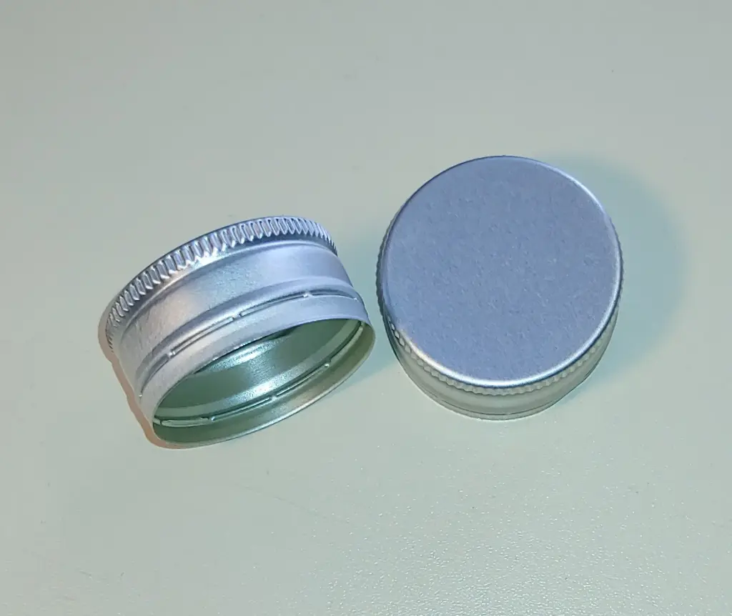Tapa 38mm x 18mm Pilfer Proof Sin Rosca | Plateado | Importado