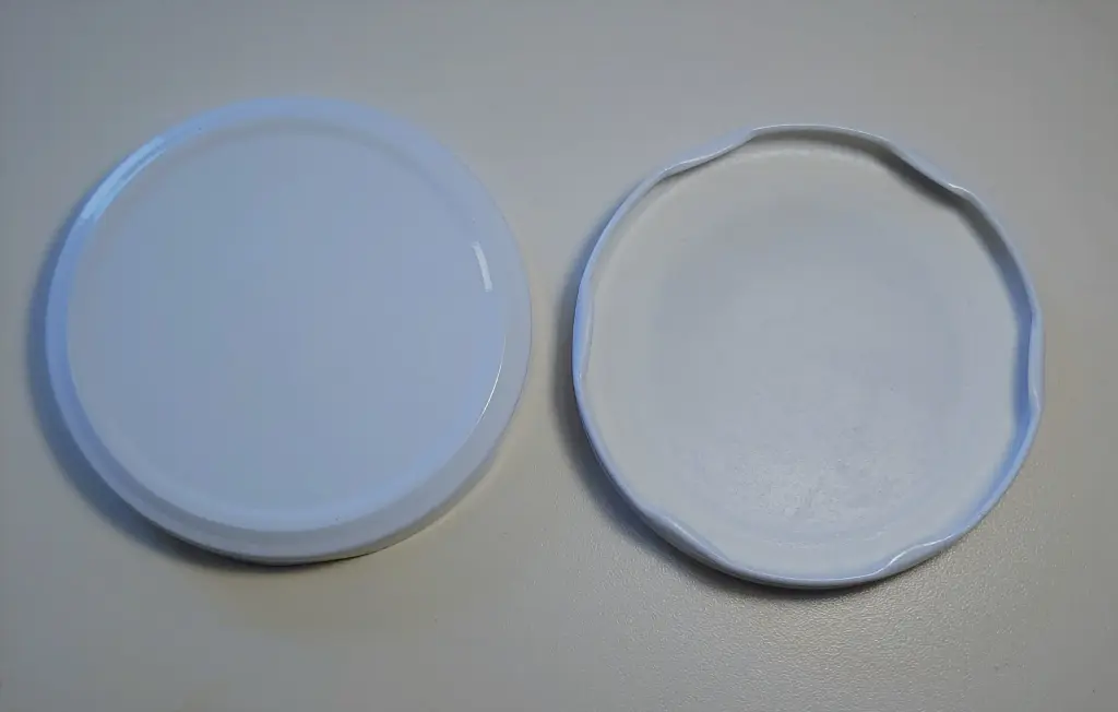 Tapa 110mm Twist Off Metálica Bemasa | sin Botón | Blanco | Importado