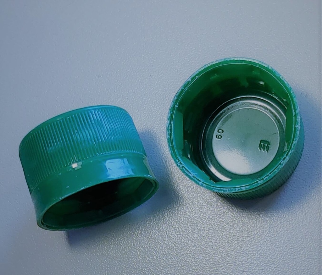 [BOLSA X 50 ] Tapa De Plástico 28mm Rosca | Verde | Nacional
