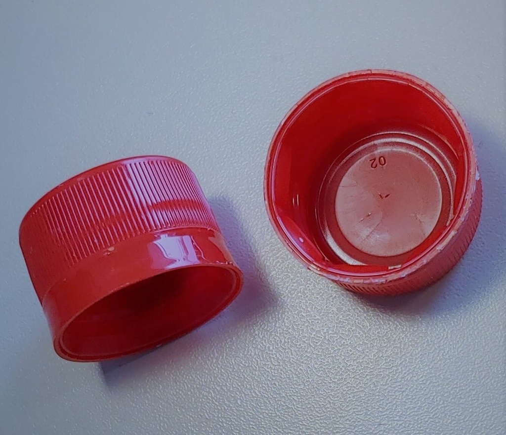 [BOLSA X 50 ] Tapa De Plástico 28mm Rosca | Rojo | Nacional