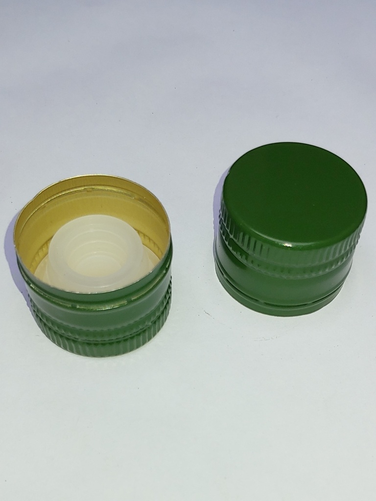 [BOLSA X 50 ] Tapa 31.5mm X 24mm Pilfer Proof Con Inserto | Verde | Importado