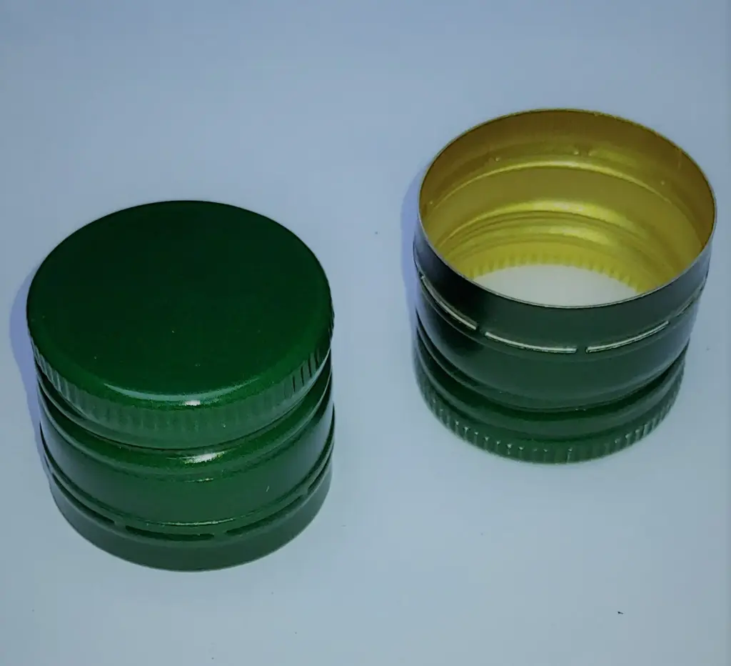 [BOLSA X 50 ] Tapa 31.5mm X 24mm Pilfer Proof | con Rosca | Verde | Importado