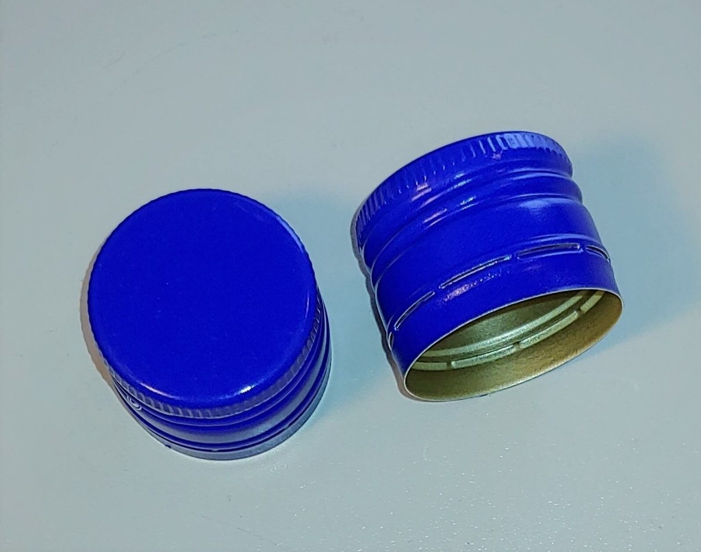[BOLSA X 50 ] Tapa 31.5mm X 24mm Pilfer Proof | con Rosca | Azul | Importado
