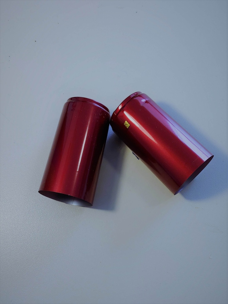 [BOLSA X 50 ] Capsula 30mm X 60mm Vino | Rojo | Nacional