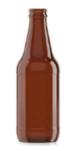 [BANDEJA x 42]  Gb-594 Botella De Vidrio 330ml Tap. 26mm | Chapa | Ambar