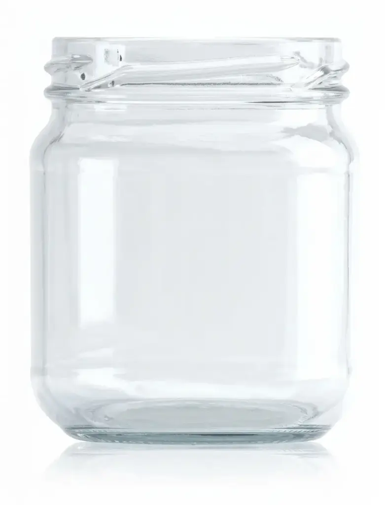 [BANDEJA x 40]  C-109 Frasco de Vidrio 212ml Food Tap. 63mm | Twist off | Incoloro