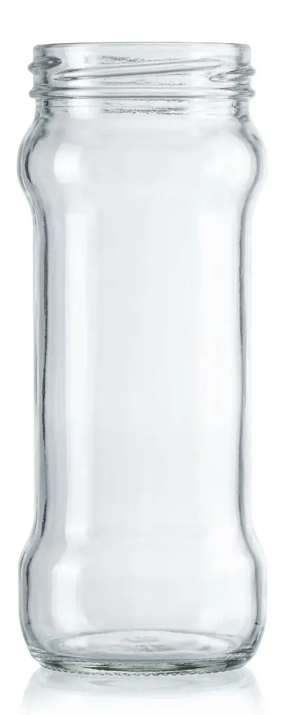 [BANDEJA x 40]  C-016 Frasco de Vidrio 370ml Food Tap. 63mm | Twist off | Incoloro
