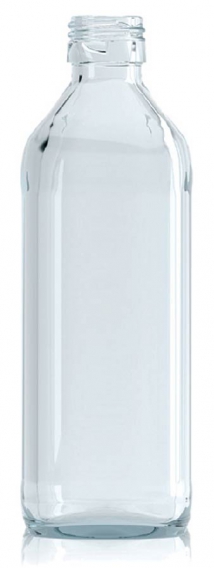 [BANDEJA x 36]  Es-234 Botella De Vidrio 500ml Tap. 31.5mm | Rosca | Incoloro