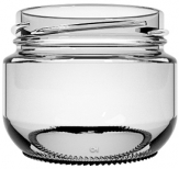 [BANDEJA x 36]  C-372 Frasco de Vidrio 120ml Food Tap. 63mm | Twist off | Incoloro