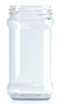 [BANDEJA x 36]  C-196 Frasco de Vidrio 314ml Food Tap. 63mm | Twist off | Incoloro