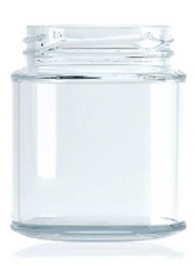 [BANDEJA x 36]  C-086 Frasco de Vidrio 250ml Food Tap. 63mm | Twist off | Incoloro