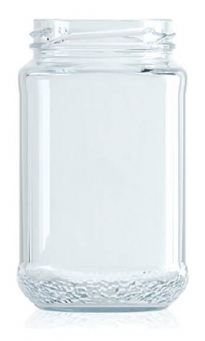 [BANDEJA x 35]  C-246 Frasco de Vidrio 387ml Food Tap. 63mm | Twist off | Incoloro