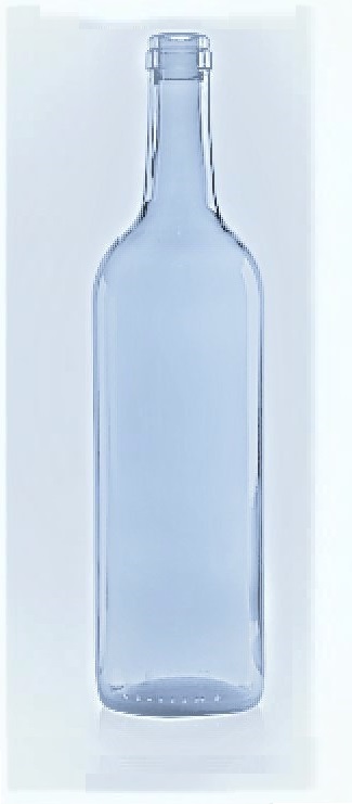 [BANDEJA x 30] W-411 Botella de Vidrio Burdeos Aligerada 750ml Tap. 30mm | Corcho | Incoloro | Transicion