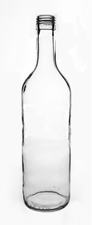 [BANDEJA x 30] W-328 Botella de Vidrio Burdeo 750ml Tap. 31.5mm | Rosca | Incoloro | Transicion