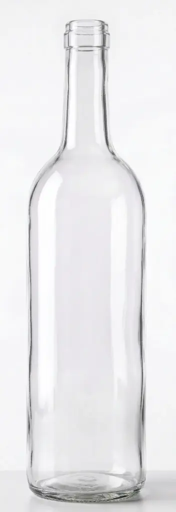 [BANDEJA x 30] W-328 Botella de Vidrio Burdeo 750ml Tap. 30mm | Corcho | Incoloro