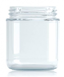 [BANDEJA x 25]  C-270 Frasco de Vidrio 370ml Food Tap. 77mm | Twist off | Incoloro