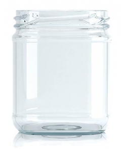 [BANDEJA x 24]  C-172 Frasco de Vidrio 460ml Food Tap. 82mm | Twist off | Incoloro