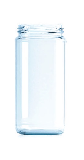 [BANDEJA x 20]  C-524 Frasco Recto 1000ml Tap. 82mm | Twist off | Incoloro