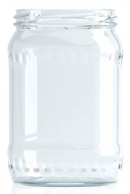 [BANDEJA x 20]  C-322 Frasco de Vidrio 720ml Food Tap. 82mm | Twist off | Incoloro