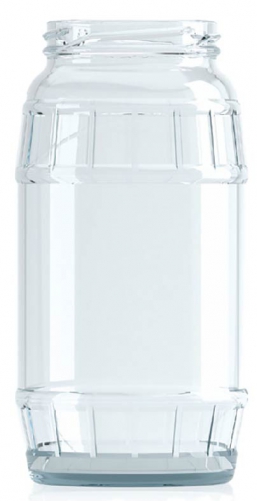 [BANDEJA x 20]  C-060 Frasco de Vidrio 835ml Food Tap. 70mm | Twist off | Incoloro