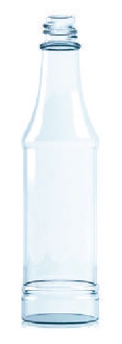 [BANDEJA x 110]  E-2233 Botella De Vidrio 90ml Tap. 18mm | Rosca | Incoloro
