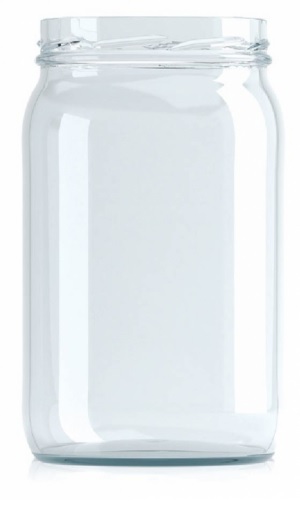 [BANDEJA x 11]  C-309 Frasco de Vidrio 1966ml Food Tap. 110mm | Twist off | Incoloro