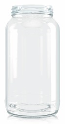 [BANDEJA X 20] C-572 Frasco de Vidrio 820ML Food Tap. 70mm