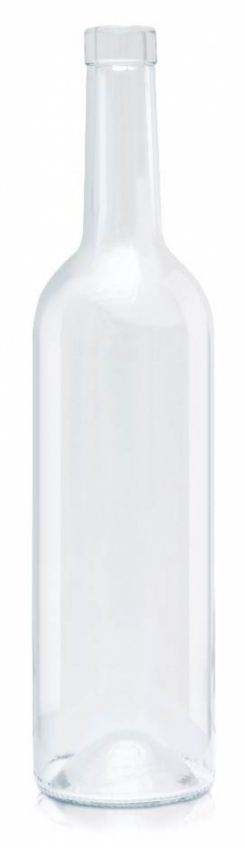 [BANDEJA x 30] L-566 Botella De Vidrio Pisco Exportacion 700ml Tap. 29mm | Corcho | Incoloro