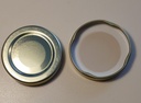 [TO43SBDOBC] [BOLSA X 50 ] Tapa 43mm Twist Off Metálica Bemasa | sin Botón | Dorado | Importado