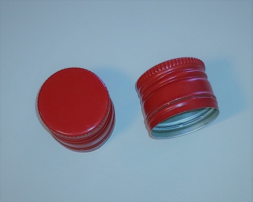 [PP3124CRROBC] [BOLSA X 50 ] Tapa 31.5mm X 24mm Pilfer Proof | con Rosca | Rojo | Importado