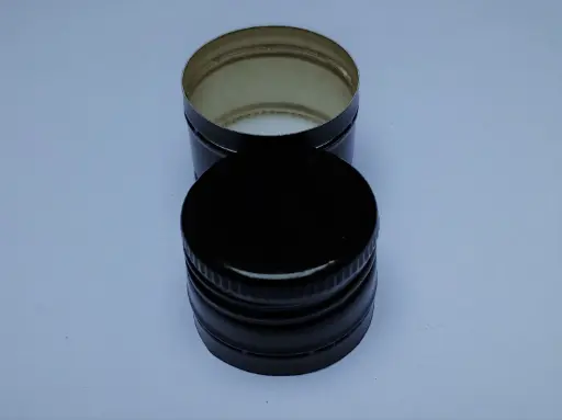 [PP3024CRNEBC] [BOLSA X 50 ] Tapa 30mm X 24mm Pilfer Proof | con Rosca | Negro | Nacional