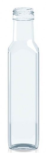 [ES447210B] [BANDEJA x 80]  Es-447 Botella De Vidrio 200ml Tap. 31.5mm | Rosca | Incoloro