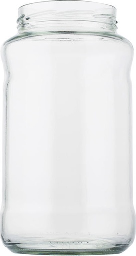 [C503110B] [BANDEJA x 8]  C-503 Frasco De Vidrio 3100ml Food  Tap. 110 | Twist off | Incoloro