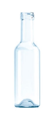 [L417210B] [BANDEJA x 70] L-417 Botella De Vidrio 187ml Tap. 28mm | Rosca | Incoloro