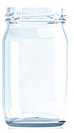[C400110B] [BANDEJA x 54]  C-400 Frasco de Vidrio 186ml Tap. 53mm | Twist off | Incoloro