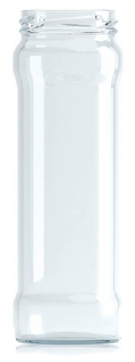 [C029110B] [BANDEJA x 49]  C-029 Frasco de Vidrio 370ml Food Tap. 58mm | Twist off | Incoloro