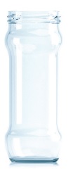 [C016110B] [BANDEJA x 40]  C-016 Frasco de Vidrio 370ml Food Tap. 63mm | Twist off | Incoloro