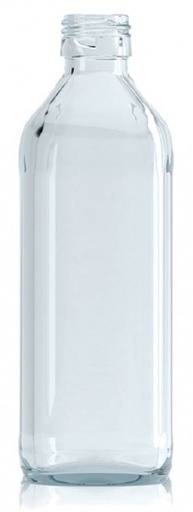 [ES234210B] [BANDEJA x 36]  Es-234 Botella De Vidrio 500ml Tap. 31.5mm | Rosca | Incoloro