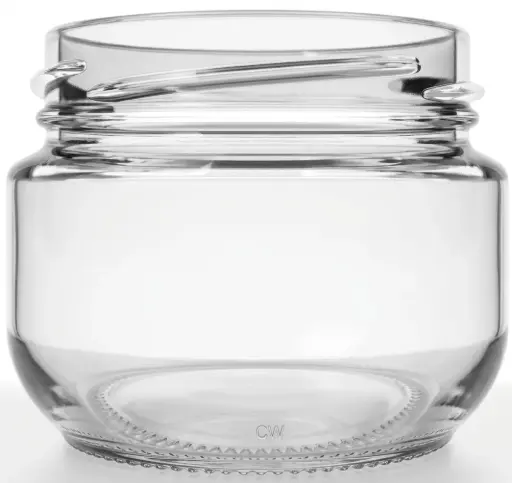 [C372110B] [BANDEJA x 36]  C-372 Frasco de Vidrio 120ml Food Tap. 63mm | Twist off | Incoloro