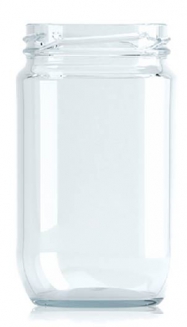 [C206110B] [BANDEJA x 36]  C-206 Frasco de Vidrio 314ml Food Tap. 63mm | Twist off | Incoloro