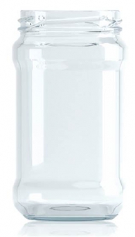 [C037110B] [BANDEJA x 36]  C-037 Frasco de Vidrio 315ml Food Tap. 63mm | Twist off | Incoloro