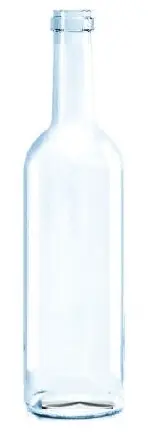 [W411300B] [BANDEJA x 30] W-411 Botella de Vidrio Burdeos Aligerada 750ml Tap. 30mm | Corcho | Incoloro