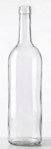 [W328310B] [BANDEJA x 30] W-328 Botella de Vidrio Burdeo 750ml Tap. 30mm | Corcho | Incoloro
