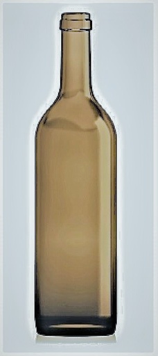 [W328321B] [BANDEJA x 30] W-328 Botella de Vidrio Burdeo 750ml Tap. 30mm | Corcho | Ambar | Transicion