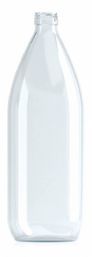 [GN051210B] [BANDEJA x 23]  Gn-051 Botella De Vidrio 1000ml Tap. 28mm | Rosca | Incoloro
