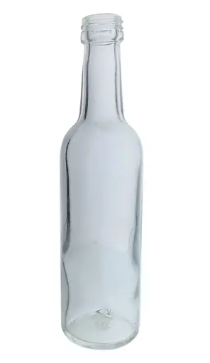 [MIN2210B] [BANDEJA x 150] Min-2 Botella De Vidrio Burdeo 50ml Tap. 18mm | Rosca | Incoloro