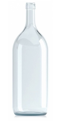 [L158210B] [BANDEJA x 13]  L-158 Botella De Vidrio 2000ml Tap. 31.5mm | Rosca | Incoloro