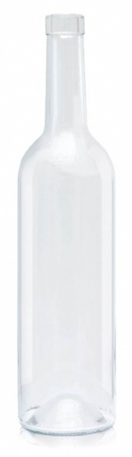 [L566310B] [BANDEJA x 30] L-566 Botella De Vidrio Pisco Exportacion 700ml Tap. 29mm | Corcho | Incoloro